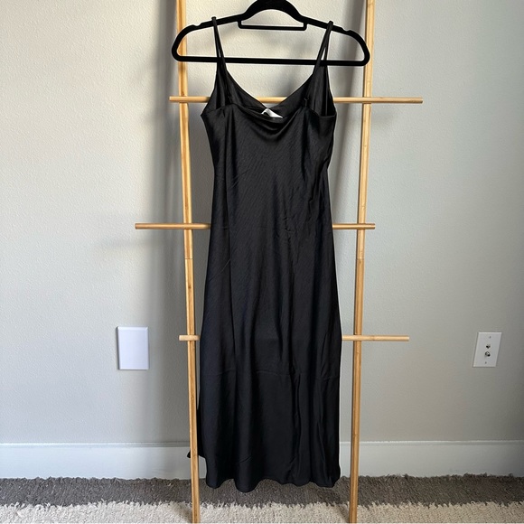 Oak+Fort Midi Slip Dress in Black - Picture 4 of 4
